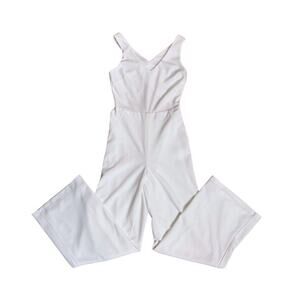 Crystal Sky White Wide Leg Jumpsuit Small Bridal Shower Formal One Piece